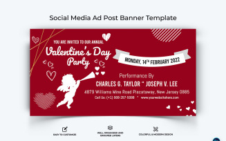 Valentines Day Facebook Ad Banner Design Template-09