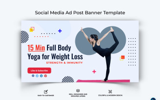 Yoga and Meditation Facebook Ad Banner Design Template-03