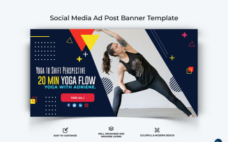 Yoga and Meditation Facebook Ad Banner Design Template-04