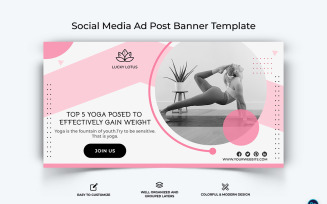 Yoga and Meditation Facebook Ad Banner Design Template-27