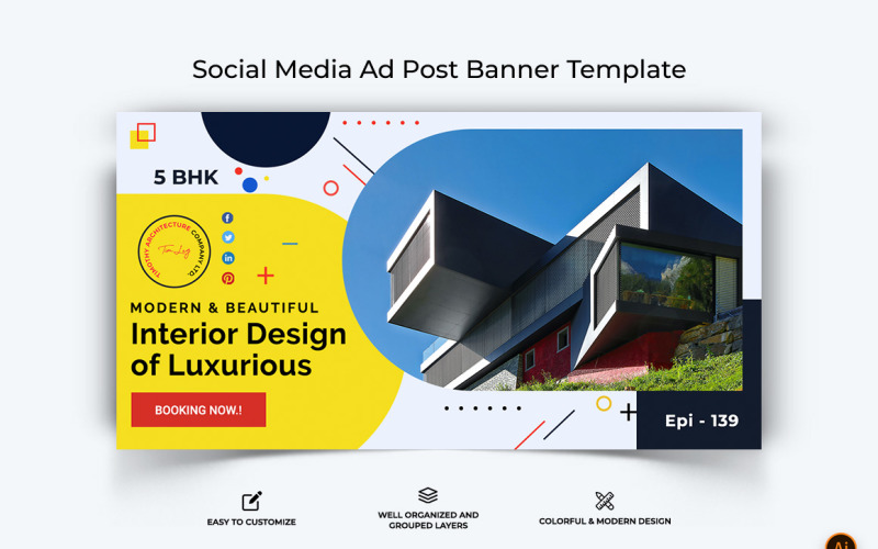 Architecture Facebook Ad Banner Design-03 Social Media