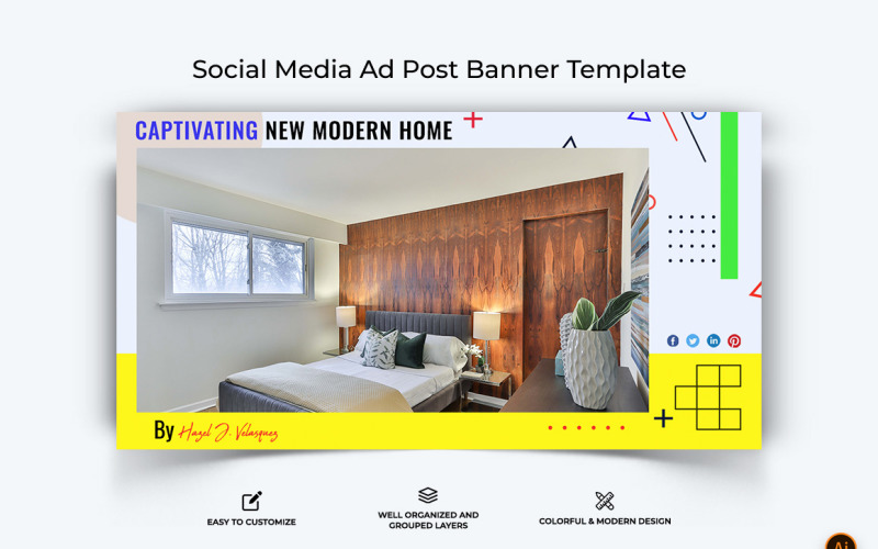 Architecture Facebook Ad Banner Design-17 Social Media