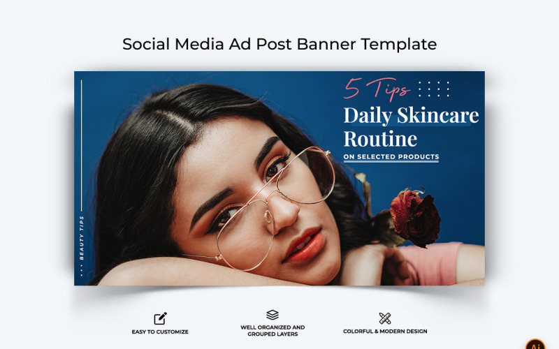 Beauty Tips Facebook Ad Banner Design-03 Social Media