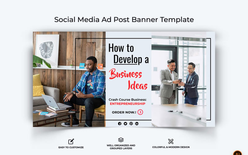 Business Service Facebook Ad Banner Design-06 Social Media