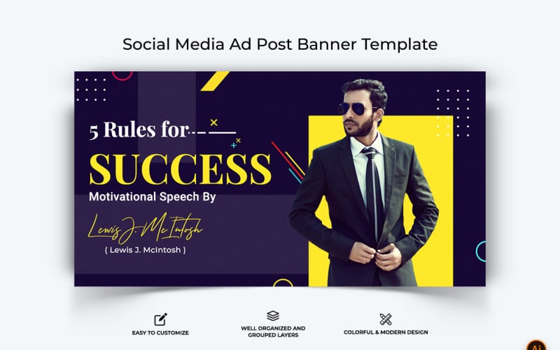 Business Service Facebook Ad Banner Design-21 Social Media