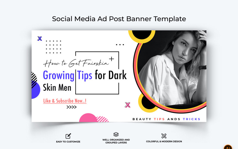 Beauty Tips Facebook Ad Banner Design-14 Social Media