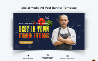 Chef Cooking Facebook Ad Banner Design-05