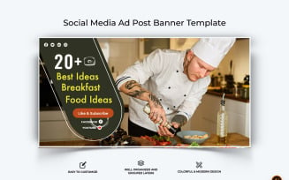 Chef Cooking Facebook Ad Banner Design-07