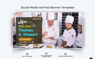Chef Cooking Facebook Ad Banner Design-09
