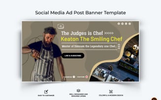Chef Cooking Facebook Ad Banner Design-10