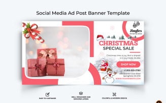 Christmas Offers Facebook Ad Banner Design-12