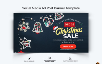 Christmas Offers Facebook Ad Banner Design-15