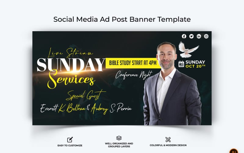Church Speech Facebook Ad Banner Design-08 Social Media