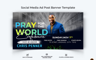 Church Speech Facebook Ad Banner Design-27