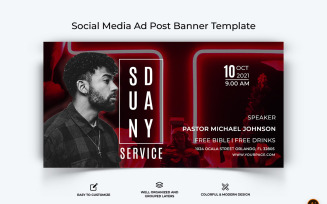 Church Speech Facebook Ad Banner Design-39