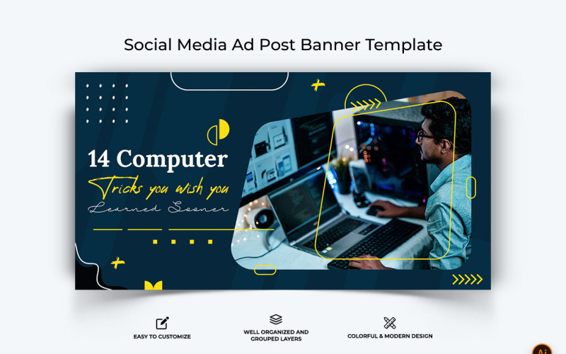 Computer Tricks and Hacking Facebook Ad Banner Design-02 Social Media