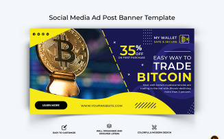 Cryptocurrency Facebook Ad Banner Design-26