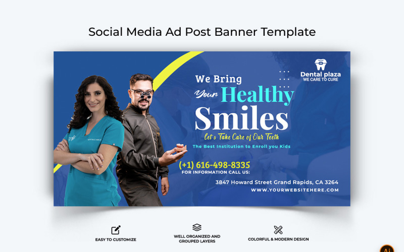 Dental Care Facebook Ad Banner Design-03 Social Media