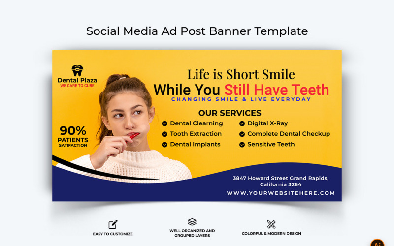Dental Care Facebook Ad Banner Design-09 Social Media