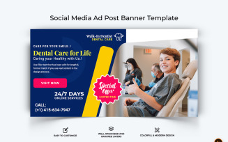 Dental Care Facebook Ad Banner Design-15