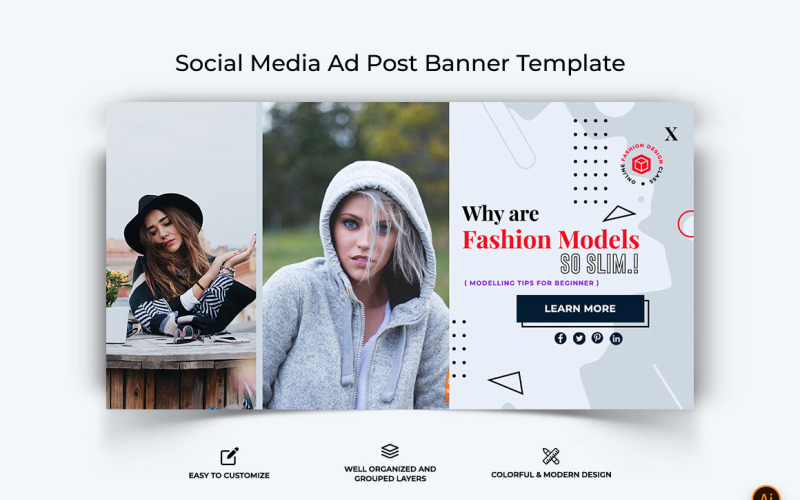 Fashion Facebook Ad Banner Design-07 Social Media