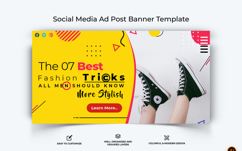 Fashion Facebook Ad Banner Design-16 Social Media