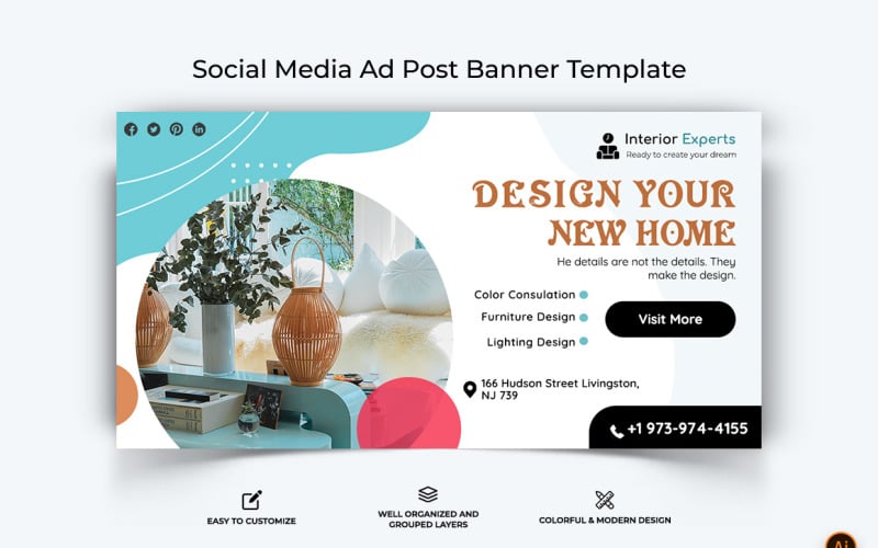 Interior Facebook Ad Banner Design-23 Social Media
