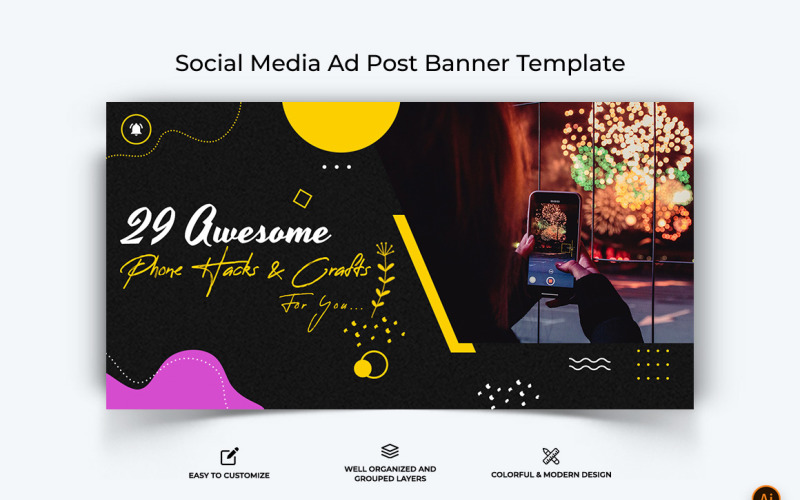 Mobile Tips and Tricks Facebook Ad Banner Design-01 Social Media