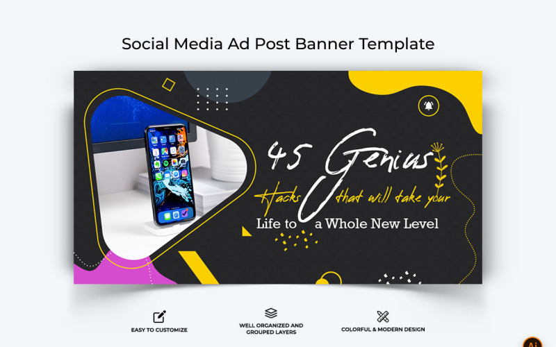 Mobile Tips and Tricks Facebook Ad Banner Design-02 Social Media