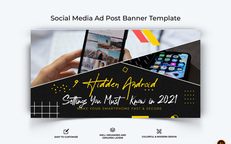 Mobile Tips and Tricks Facebook Ad Banner Design-06 Social Media