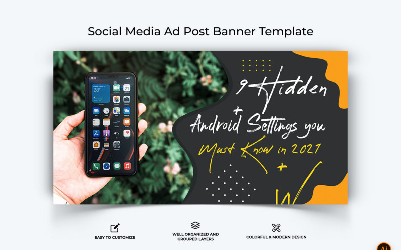 Mobile Tips and Tricks Facebook Ad Banner Design-14 Social Media