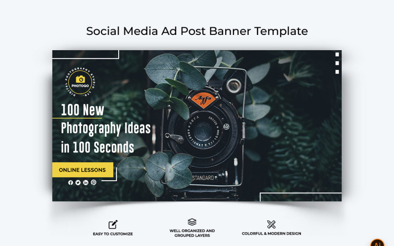 Photography Facebook Ad Banner Design-02 Social Media