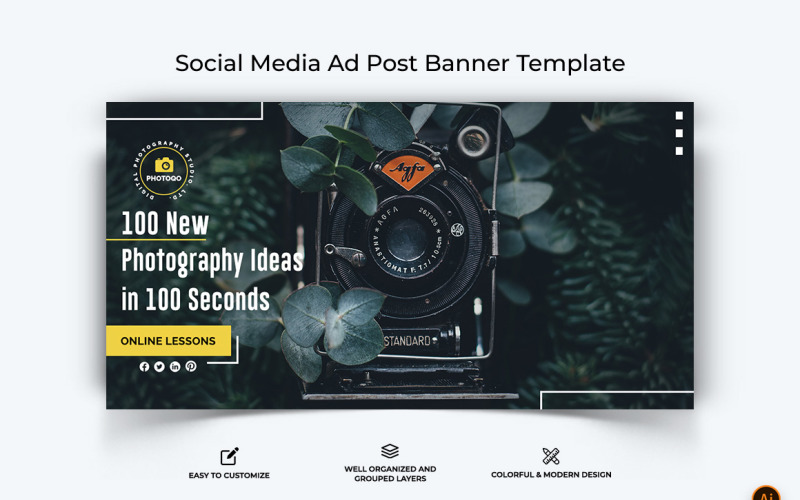 Photography Facebook Ad Banner Design-18 Social Media