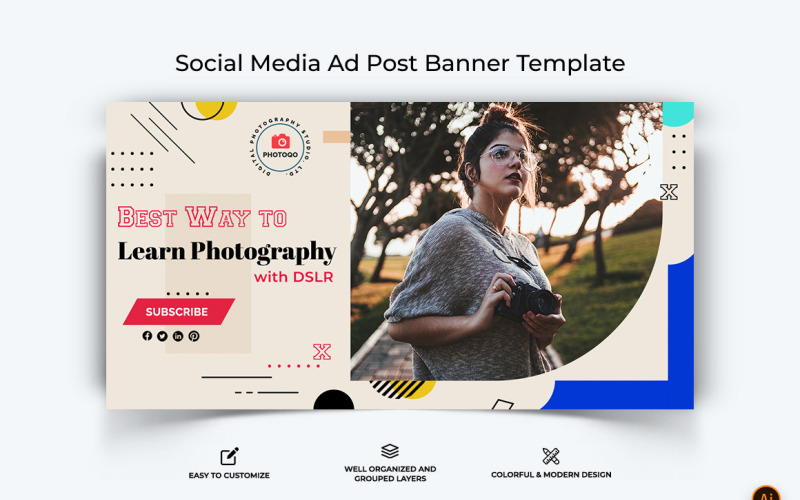 Photography Facebook Ad Banner Design-26 Social Media