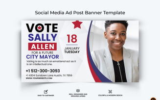 Political Campaign Facebook Ad Banner Design-12