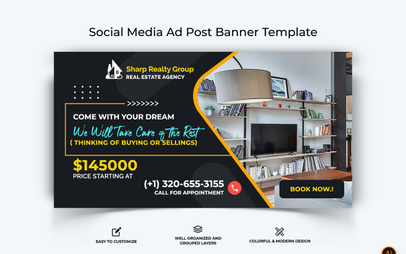 Real Estate Facebook Ad Banner Design-03 Social Media