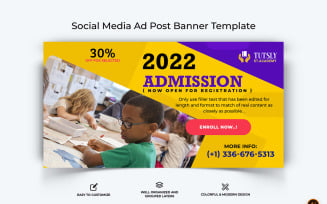 School Admissions Facebook Ad Banner Design-10