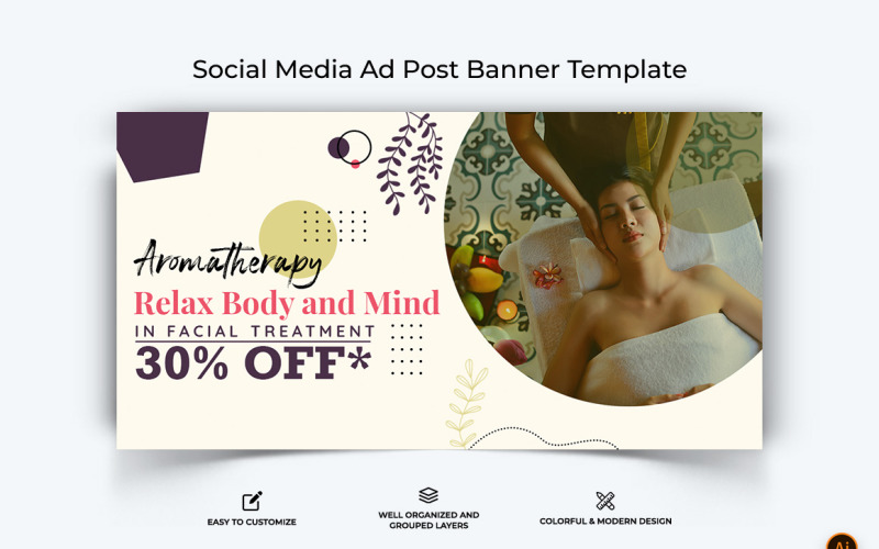 Spa Salon Facebook Ad Banner Design-07 Social Media