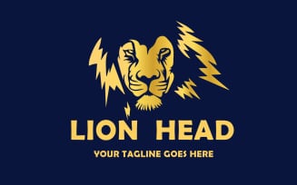 Business Lion Head Logo Template