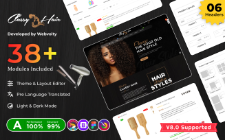Classy Hair Mega Salon, Barber, Health, Beauty Prestashop 8.0 Super Store