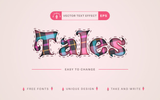 Tales - Editable Text Effect, Font Style