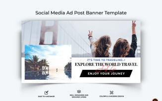 Travel Facebook Ad Banner Design-15