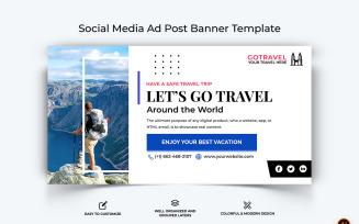 Travel Facebook Ad Banner Design-16