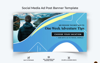 Travel Facebook Ad Banner Design-17