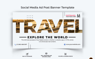 Travel Facebook Ad Banner Design-18