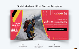 Travel Facebook Ad Banner Design-20