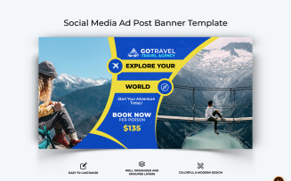 Travel Facebook Ad Banner Design-24