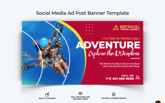 Travel Facebook Ad Banner Design-26