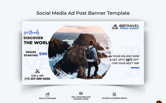 Travel Facebook Ad Banner Design-32