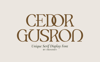 Cedor Gusron Luxury Classy Font